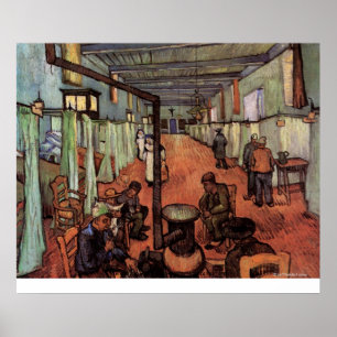 Póster Divisão no hospital em Arles por Vincent van Gogh