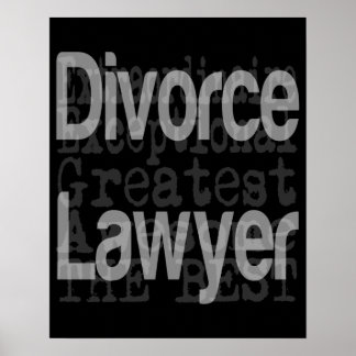 Póster Divorciar Advogado Extraordinário