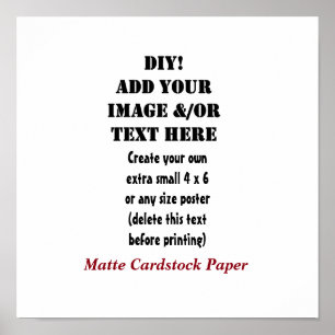 Poster DIY criam seu próprio 12 X12 A9 Cardstock Matte
