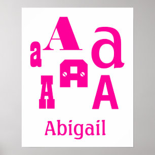 Póster DIY criam seu próprio nome do bebê