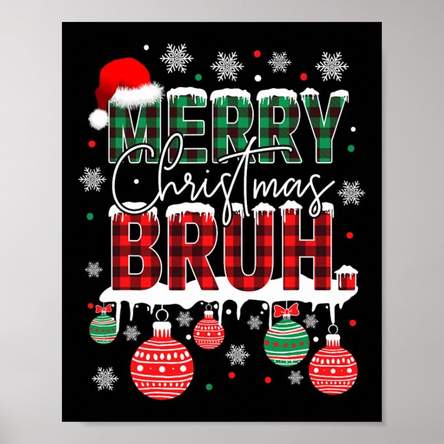Poster Dizendo engraçado do meme Bruh Saudações Bro Adole (Frente)
