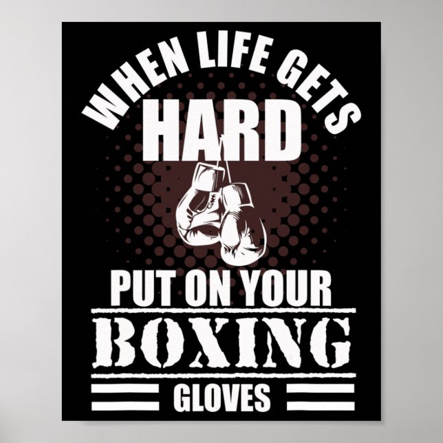 Poster Dizer Legal de Kickboxing e Boxe  (Frente)