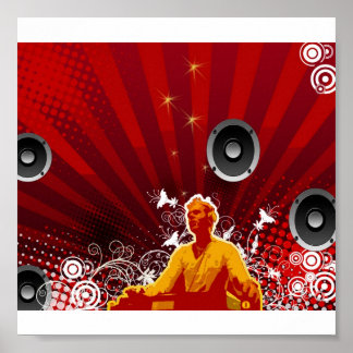 Póster DJ bonito
