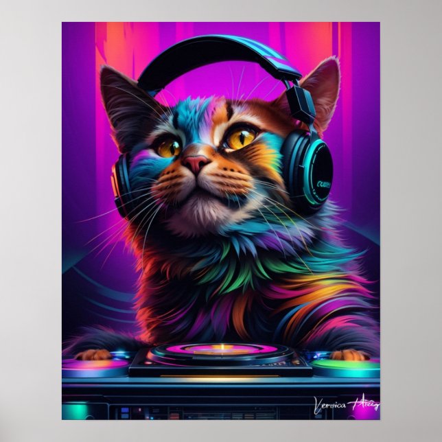 Poster Dj cat  (Frente)