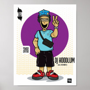 Poster DJ HOODLUM da Urban City High a.k.a. O DJ Robô