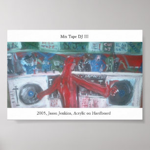 Poster DJ III de fita mista