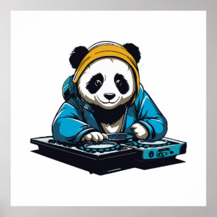 Poster DJ Kawaii Panda