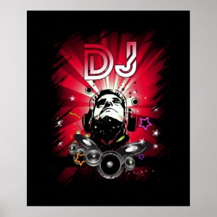 Poster Dj Music Lover Player Som Legal