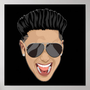 Poster DJ Pauly D Jersey Shore Face