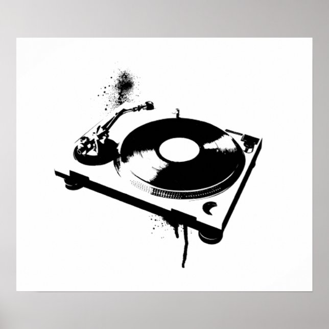 Póster DJ Turntable (Frente)