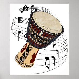 Póster Djembe