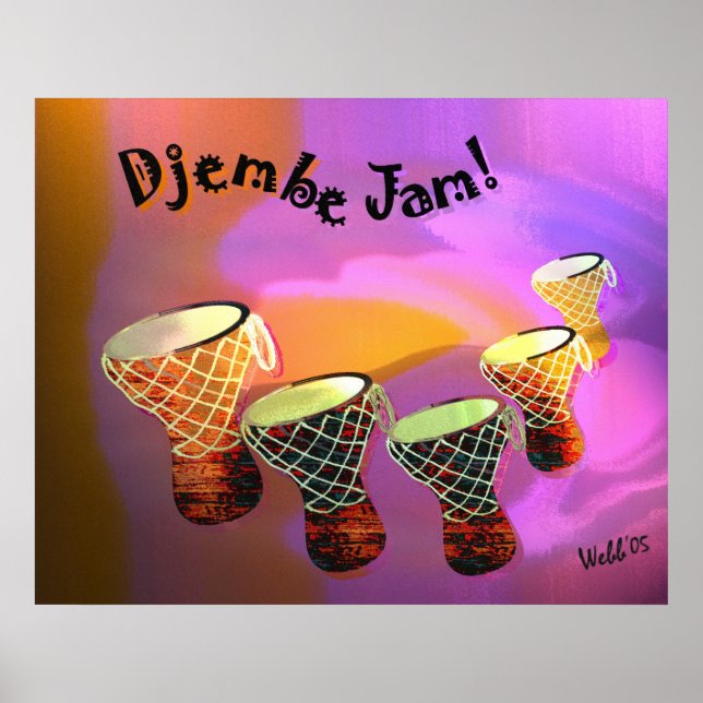 Poster Djembe Jam (Frente)
