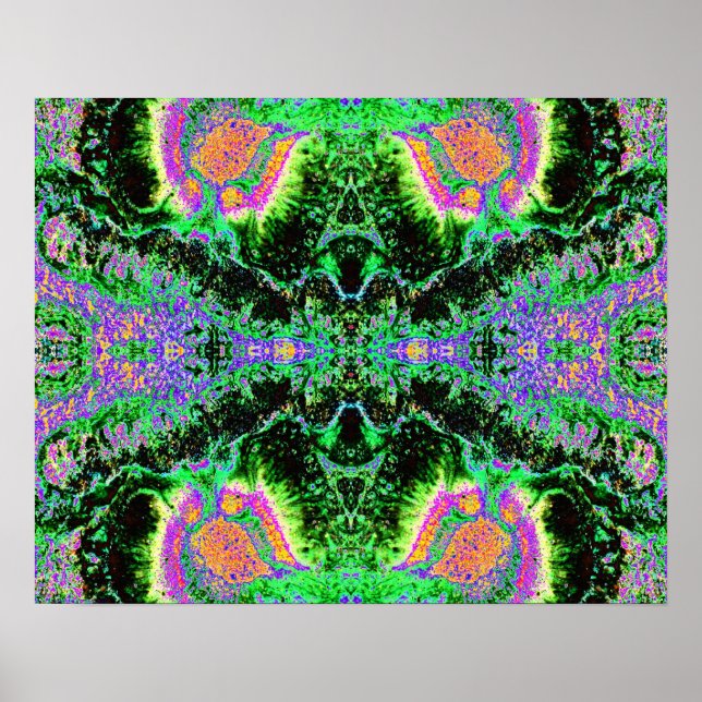 Poster "DMT 2" Abstrato Psicodélica (Frente)