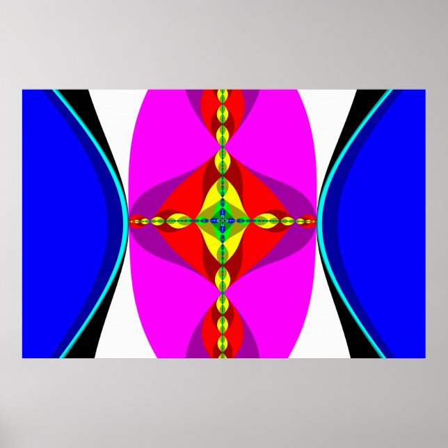 Póster DNA - Arte Fractal (Frente)