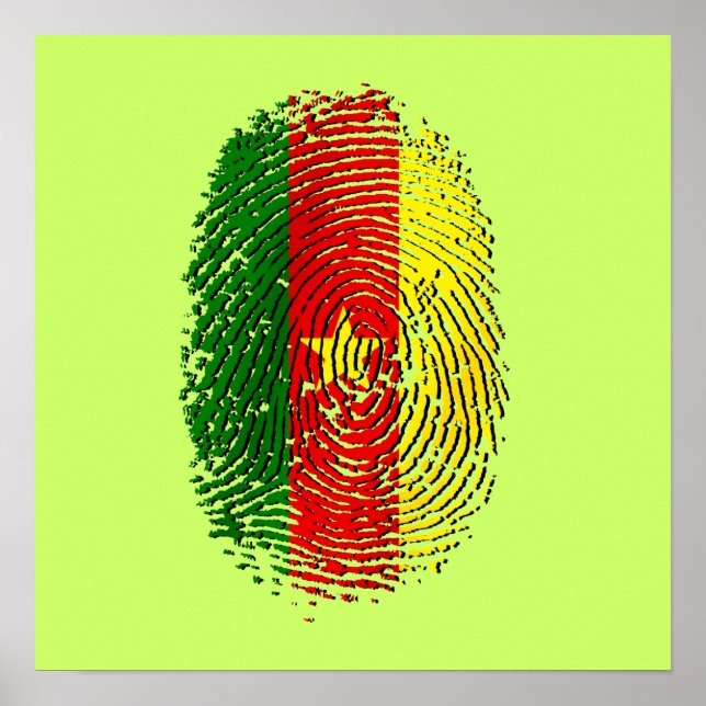 Póster DNA de Camarões a 100% (Frente)