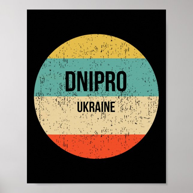 Poster Dnipro Ukraine 3  (Frente)