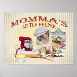 Poster do ajudante Lit de Ragdoll Momma do "