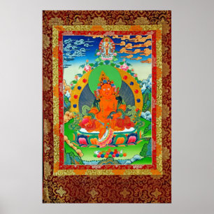 poster do AMARELO JAMBHALA da LINHAGEM do 傳承