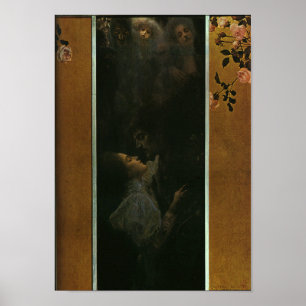 Poster do amor de Gustavo Klimt