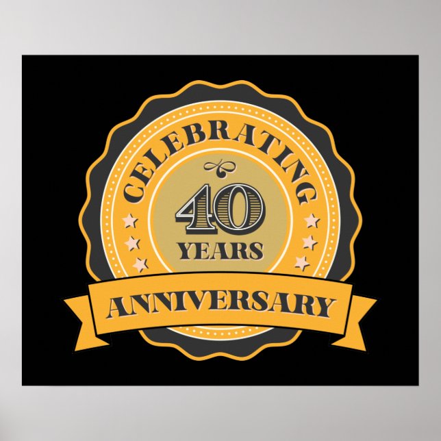 poster do aniversário de 40 anos (Frente)