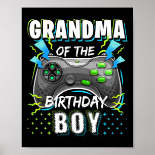 Poster Do Aniversário Do Jogo De Vídeo De Aniversário 4