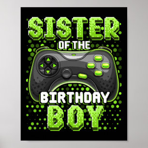 Poster Do Aniversário Do Jogo De Vídeo De Aniversário 5