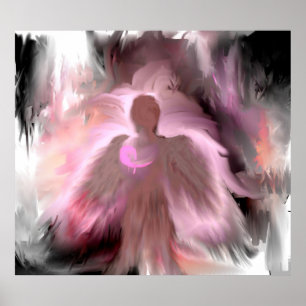 Poster do anjo do cancro da mama