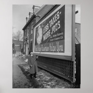 Poster do Anti-Imposto, os anos 30