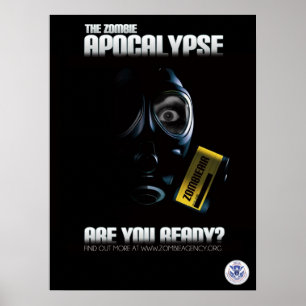 Poster do apocalipse do zombi - está você pronto
