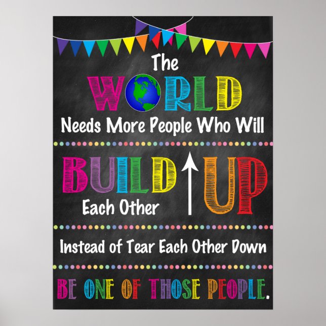 Poster do arco-íris Inspirador (Frente)