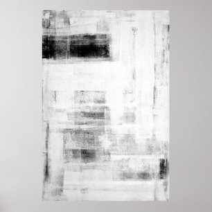 Póster Do "arte abstracta preto e branco digna da caverna