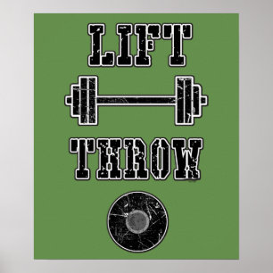 Poster do atirador de disco do atletismo