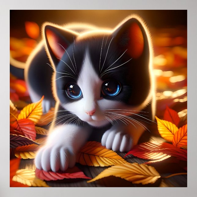 Poster do Autumn Kitten (Frente)