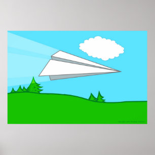 Poster do avião de papel