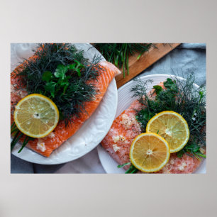 Poster do banquete dos salmões