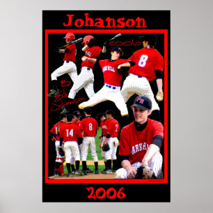 Poster do basebol do caloiro de Johanson