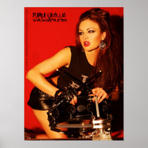 POSTER DO BATERISTA DE MARIA KANELLIS