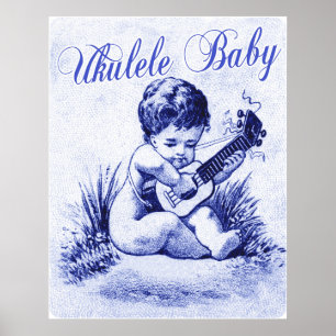 Poster do bebê do Ukulele