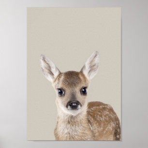Poster do berçário dos animais do bebê - cervo