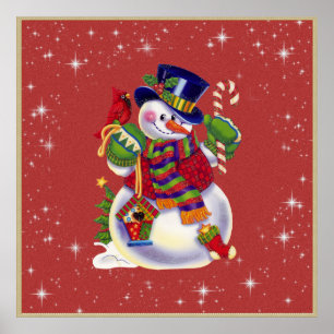 Poster do boneco de neve do Natal
