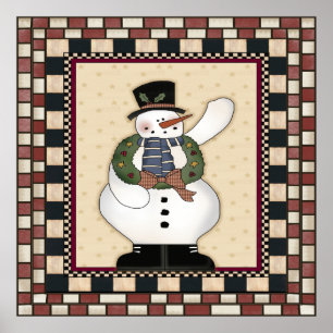 Poster do boneco de neve do Natal