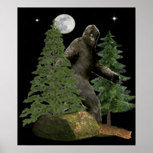 Poster do caçador de Bigfoot