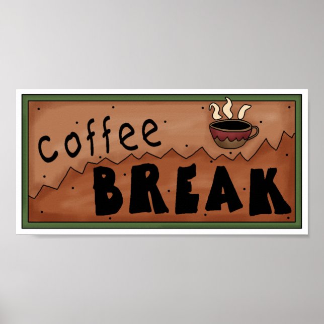 Poster do café Break (Frente)
