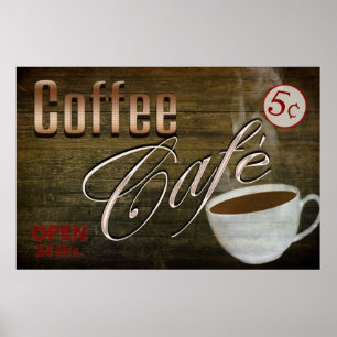 POSTER DO CAFÉ CAFE DO VINTAGE