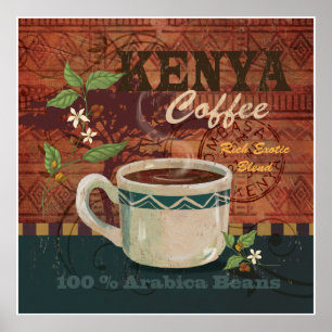 Poster do café de Kenya