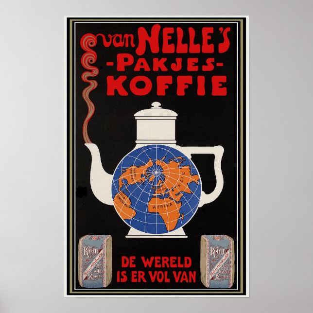 Poster do café de Van Nelle (Frente)
