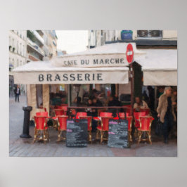 Poster do Café Parisiense Brasserie Wall Art