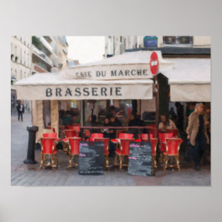 Poster do Café Parisiense Brasserie Wall Art