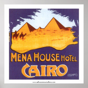 Poster do Cairo do hotel da casa de Mena