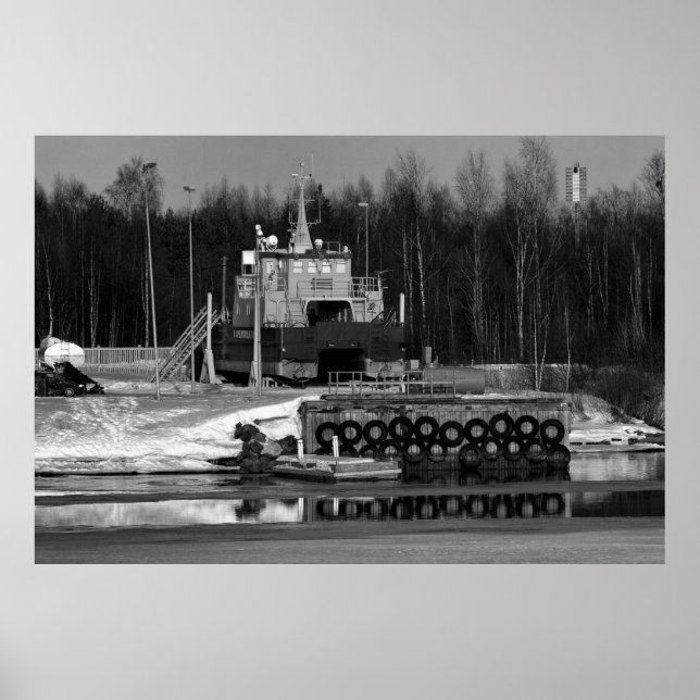 poster do cais de navio (Frente)